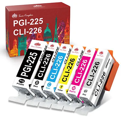 6pk PGI-225 CLI-226 Ink For Canon PIXMA MG6120 MG6220 MG8120 MG8220 W/ GRAY • $7.95