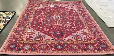 RED / PINK 8' X 10' Back Stain Rug Reduced Price 1172662482 BLG546A-8 • $239