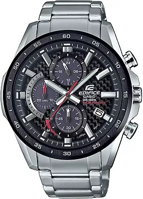 Casio EDIFICE EQS900DB-1A Chronograph Solar Power Stainless Steel Men's Watch • $154.99