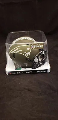 $30.95 • Buy New England Patriots Salute To Service Alt 2022 Replica Mini Helmet Nfl Riddell