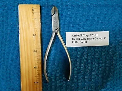 Orthopli Corp 020-H Phila. PA USA Stainless Dental Wire Brace Cutter Tool 5  • $18.83