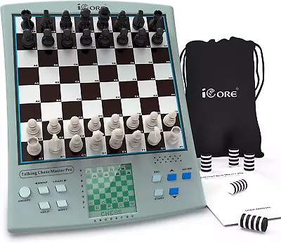 Electronic Chess Set - Brain Power Training With Talking Tutor And Challenging G • $56.99