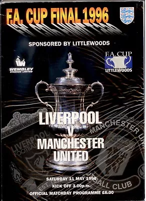 1996 F A CUP FINAL - LIVERPOOL V MANCHESTER UNITED • £16.99