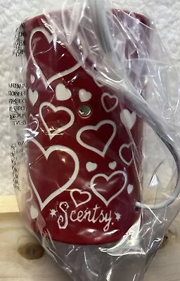 Scentsy I Heart You Full Size Wax Warmer Valentines Ceramic Red & White Retired • $49.99