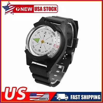 $7.56 • Buy EDC Wrist Compass Watch Outdoor Survival Strap Band Bracelet For Hiking