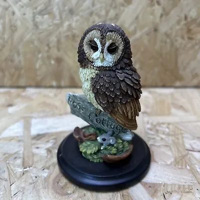Vintage Country Artist Figurine - Tawny Owl Rose Cottage 01217 - 10cm • £7.99