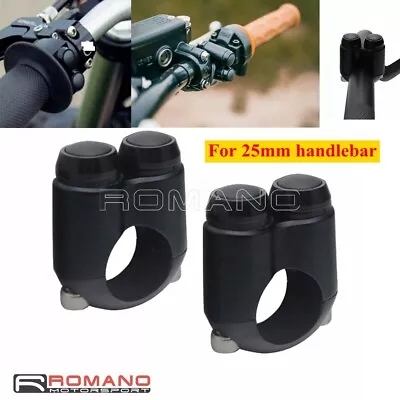 2 Pcs Motorcycle 25mm 1  Handlebar Custom Hand Control Momentary Button Switches • $41.17