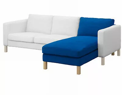 Ikea Karlstad Chaise Longue Add-on Cover - Korndal Medium Blue 201.838.38 • £115