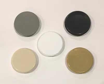 £2.25 • Buy 35mm Hinge Cover Cap Blank Hole - White, Cream, Oak, Light / Dark Grey, Silver