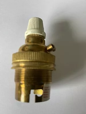 £6 • Buy Cord Grip Brass Lamp Holder Bayonet Cap (BC) Fitting Bulb Holder (b22)