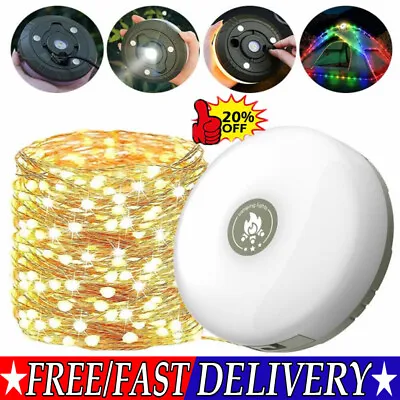 10M Outdoor Waterproof Portable Stowable String Light Camping String Lights UK~ • £6.57