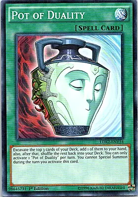 Pot Of Duality LDK2-ENY34 Yu-Gi-Oh! Light Play 1st Edition  • $0.99