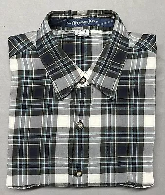 Marithe Francois Girbaud Mens Size Large Plaid Button Long Sleeve Shirt EUC • $22.99