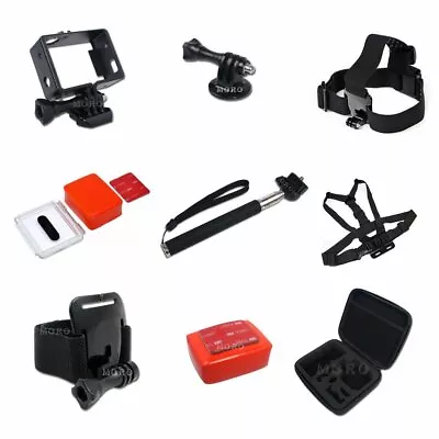 Protetive Frame Bag Wrist Belt Monopod Tripod Adapter Go Pro Hero 3 6 4 5 7 8 9 • $16.12