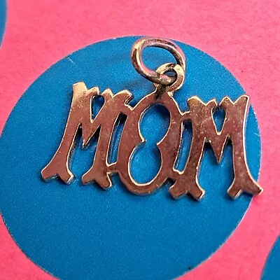 Sterling Silver Vintage Bracelet Charm        B67     Mom • $5