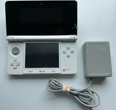Nintendo 3DS Console - Pure White - Japanese Import - Very Good - US Seller • $109.95