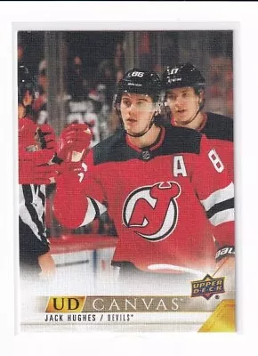 [81977] 2022-23 Upper Deck Canvas Series 1  Jack Hughes #c49 • $4