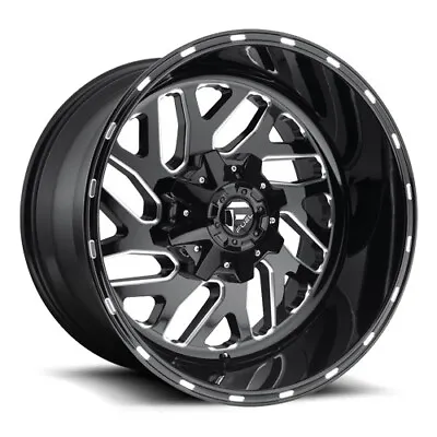 17x9 Fuel D581 Triton Black & Milled Wheels 5x4.5/5x5 (-12mm) Set Of 4 • $1000