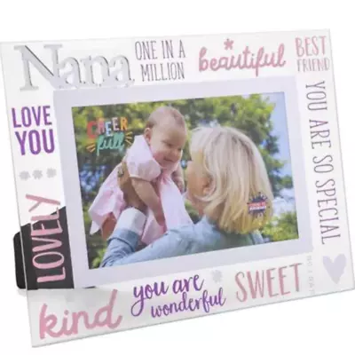 Nana 3D Word Glass & Mirror Photo Frame • £9.95