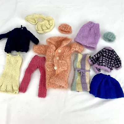 Barbie Doll Hand Made Crochet/Knit Clothes Outfits Clothing Lot No Dolls • $18.59
