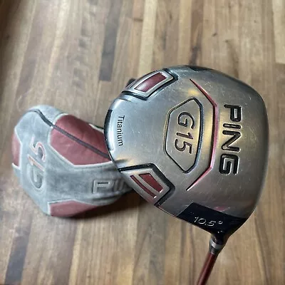 PING G15 Driver 10.5 Degrees Graphite TFC149D Graphite Shaft Stiff Flex RH • $69.95