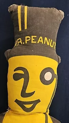 Vintage Mr. Peanut Stuffed Two Sided Plush Doll Promo Planters Nuts Advertising • $10