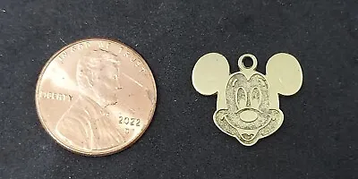 Cute MICKEY MOUSE Pendant/Charm. Sterling Silver With Gold Tone Overlay. • $15