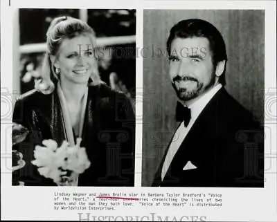 Press Photo Lindsay Wagner & James Brolin In  Voice Of The Heart  Miniseries • $17.99