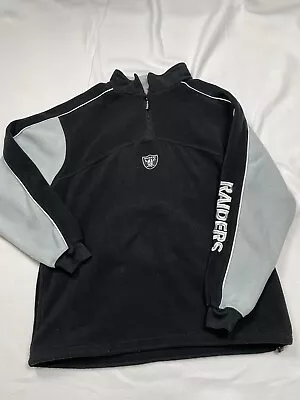 Vintage NFL Oakland Raiders Fleece Pullover Sweater Large • $15