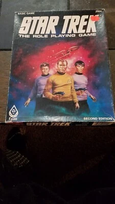 $30 • Buy Vintage 1983 STAR TREK THE ROLE PLAYING GAME Basic Game FASA #2004 2nd Edition