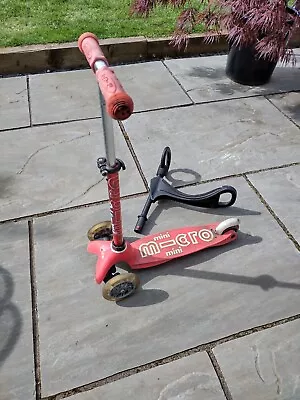 Micro Mini Scooter Red With Toddler Seat And LED Wheels • £15