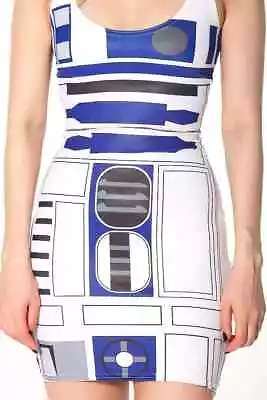 Black Milk Star Wars Artoo Droid R2-D2 Bodycon Mini Dress M Medium • $59