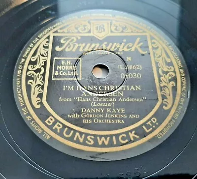 78rpm: Danny Kaye  ‎– I'm Hans Christian Anderson / Inchworm - 1952 Ex+ • $14.94