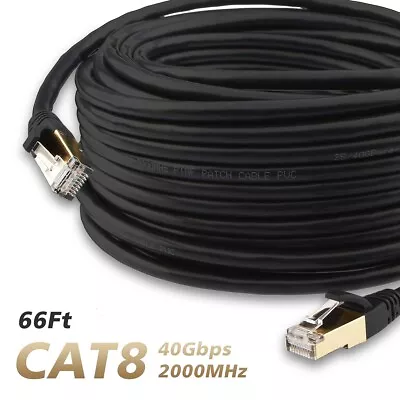 LOT CAT 8 CAT 7 Heavy Duty High Speed LAN Network Cable Cord 40Gbps 2000Mhz • $19.99