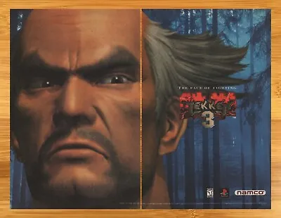 1998 Tekken 3 PS1 Vintage Print Ad/Poster Heihachi Fighting Video Game Promo Art • $14.99