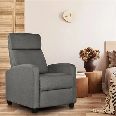 Modern Single Recliner Chair Upholstered Sofa With Pocket Spring Living Room  • $124.99