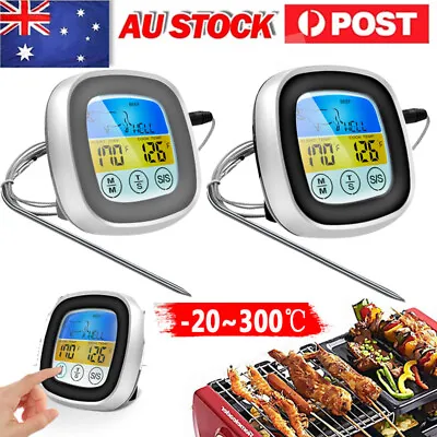 Barbecue Meat Thermometer Oven Temp Gauge -20~300℃ BBQ Smoker Grill Temperature • $18.86