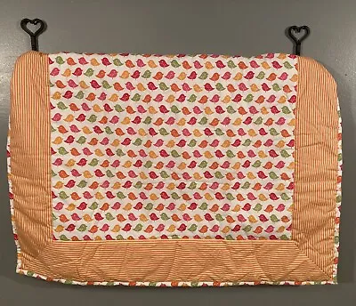 Owl Baby Blanket Orange Pink Green Gender Neutral Nursery Bedding Monkey Beanz • $35