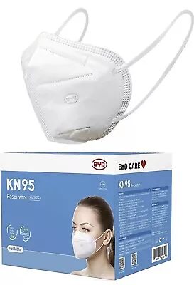 BYD CARE KN95 Respirator 50 Pieces Breathable & Comfortable Foldable Safety • $9.99