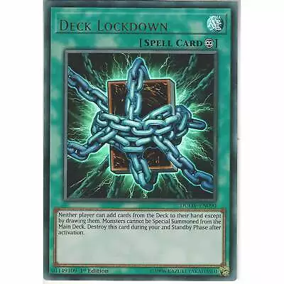 DUOV-EN090 Deck Lockdown - 1st Edition - Ultra Rare YuGiOh Trading Card Game TCG • £2.40