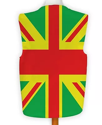 Bright Union Jack Design Fancy Dress Waistcoat • £15.99