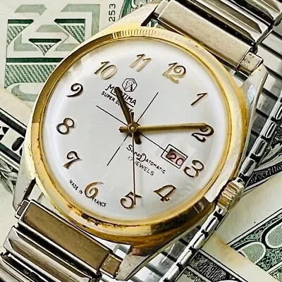 MORTIMA Super Deluxe Watch Men's Manual Winding Calendar Used Analog A0516637 • $129.99