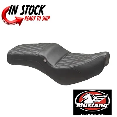 Mustang Squareback 1 Piece Seat Double Diamond Stitch Honda 17-23 Rebel 300 500 • $409.40