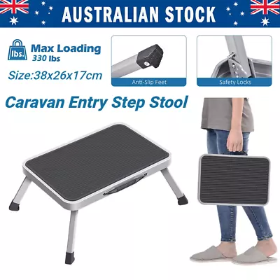 Caravan Entry Step Stool Door Mat RV Steps Parts Camping Portable Accessories AU • $38.98