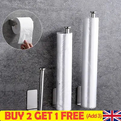 £5.99 • Buy Kitchen Roll Holder Paper  Toilet Towel Under Shelf Cabinet Storage Rack Hanger