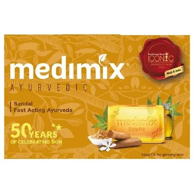 Medimix Ayurvedic Sandal Bathing Bar Soap 125Gram From India • $12.12