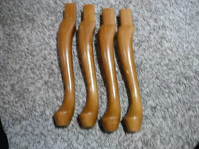 Set Of 4 Salvage Wood  Mid Century Furniture Legs - Queen Anne • $19.99