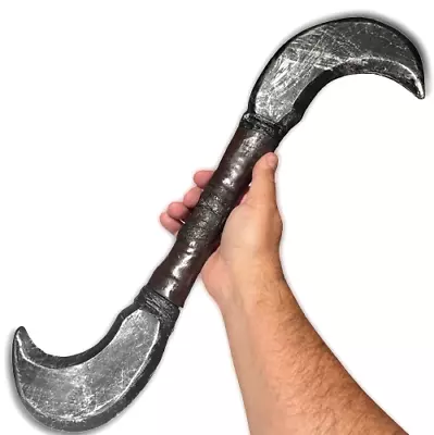 20  TWIN BLADES MEDIEVAL WEAPON Fake Viking Costume Prop Warrior  Zombie Ninja • $15.99