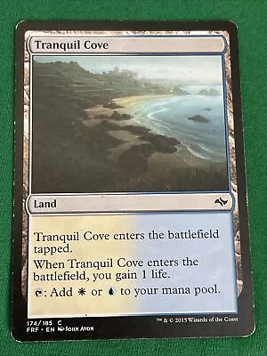 Magic The Gathering Dual Land Tranquil Cove Fate Reforged 174/185 White Blue • $0.99