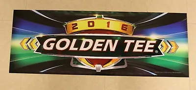 $10 • Buy Golden Tee Live 2016 Marquee Back Lit Sign, Measures 26  Long X 9.5  Tall - NEW 